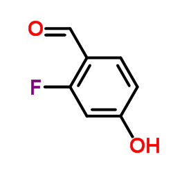 2-氟-4-羟基苯甲醛结构式