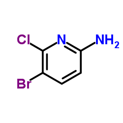 2-氯-3-溴-6-氨基吡啶结构式