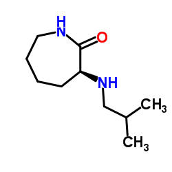 (3S)-六氢-3-[(2-甲基丙基)氨基]-2H-氮杂卓-2-酮结构式