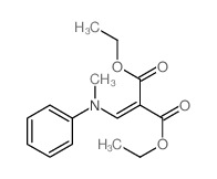 diethyl 2-[(methyl-phenyl-amino)methylidene]propanedioate结构式