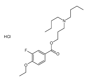 dibutyl-[3-(4-ethoxy-3-fluorobenzoyl)oxypropyl]azanium,chloride Structure