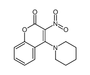 3-nitro-4-piperidin-1-ylchromen-2-one Structure