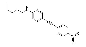4-[2-(4-nitrophenyl)ethynyl]-N-pentylaniline结构式