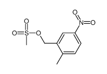 2-METHYL-5-NITROBENZYL METHANESULFONATE结构式