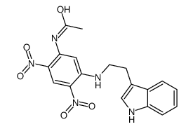 N-[5-[2-(1H-indol-3-yl)ethylamino]-2,4-dinitrophenyl]acetamide结构式