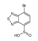 4-bromo-2,1,3-benzothiadiazole-7-sulfinic acid结构式
