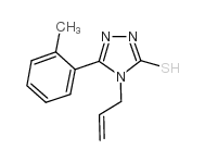 4-烯丙基-5-(2-甲基苯基)-4H-1,2,4-噻唑-3-硫醇结构式