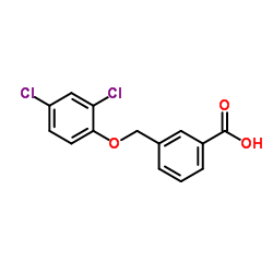3-[(2,4-Dichlorophenoxy)methyl]benzoic acid结构式