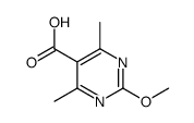 2-Methoxy-4,6-dimethylpyrimidine-5-carboxylic acid structure
