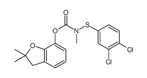 (2,2-dimethyl-3H-1-benzofuran-7-yl) N-(3,4-dichlorophenyl)sulfanyl-N-methylcarbamate Structure