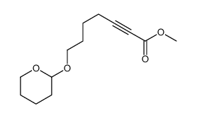 methyl 7-(oxan-2-yloxy)hept-2-ynoate结构式