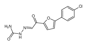 [5-(4-chloro-phenyl)-furan-2-yl]-oxo-acetaldehyde semicarbazone Structure