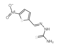 [(5-nitrothiophen-2-yl)methylideneamino]thiourea结构式