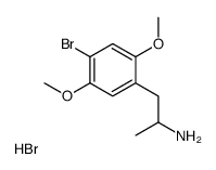 (±)-2,5-二甲氧基-4-溴苯丙胺 氢溴酸盐结构式