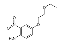 4-(2-ethoxyethoxy)-2-nitroaniline结构式