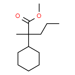 2-Cyclohexyl-2-methylpentanoic acid methyl ester结构式