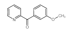 2-(3-甲氧基苯甲酰基)吡啶结构式