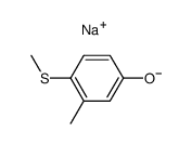 sodium 3-methyl-4-methylthiophenoxide结构式