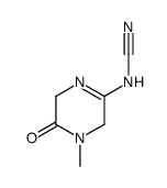 Cyanamide, (3,4,5,6-tetrahydro-4-methyl-5-oxopyrazinyl)- (9CI)结构式