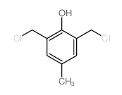 2,6-双(氯甲基)-4-甲基苯酚结构式