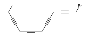1-Bromo-2,5,8,11-tetradecatetrayne Structure