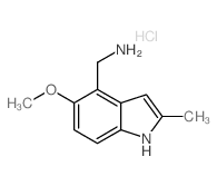(5-methoxy-2-methyl-1H-indol-4-yl)methanamine Structure