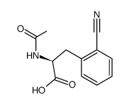(S)-N-acetyl-ortho-cyanophenylalanine结构式