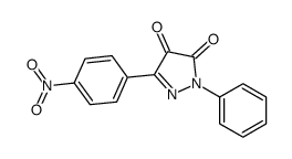 5-(4-nitrophenyl)-2-phenylpyrazole-3,4-dione Structure