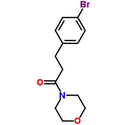 3-(4-溴苯基)-1-吗啉代丙烷-1-酮结构式