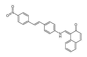 1-[[4-[2-(4-nitrophenyl)ethenyl]anilino]methylidene]naphthalen-2-one结构式