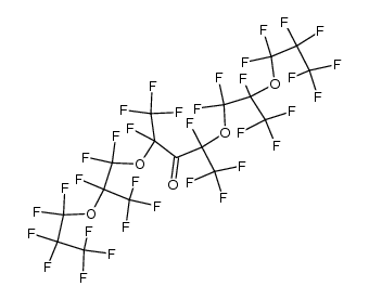 perfluoro-[bis-(5-methyl-3,6-dioxa-nonyl-2)-ketone]结构式