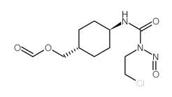 trans-1-(2-Chloroethyl)-3-(4-hydroxymethylcyclohexyl)-1-nitrosourea formate结构式