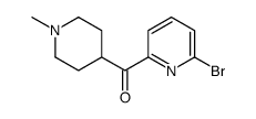 (6-BROMOPYRIDIN-2-YL)(1-METHYLPIPERIDIN-4-YL)METHANONE Structure
