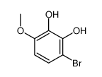 3-bromo-6-methoxybenzene-1,2-diol Structure