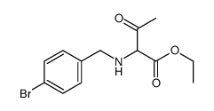 ethyl 2-[(4-bromophenyl)methylamino]-3-oxobutanoate Structure