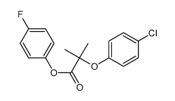 (4-fluorophenyl) 2-(4-chlorophenoxy)-2-methylpropanoate结构式