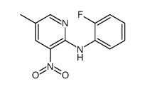 N-(2-fluorophenyl)-5-methyl-3-nitropyridin-2-amine Structure