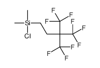 chloro-dimethyl-[4,4,4-trifluoro-3,3-bis(trifluoromethyl)butyl]silane结构式