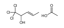 acetic acid,1,1,1-trichloropent-3-en-2-ol Structure