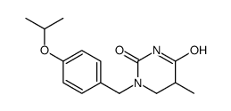 5-methyl-1-[(4-propan-2-yloxyphenyl)methyl]-1,3-diazinane-2,4-dione结构式