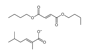 dibutyl (Z)-but-2-enedioate,(E)-2,5-dimethylhex-2-enoate Structure