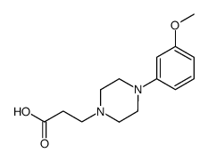 3-[4-(3-methoxyphenyl)-1-piperazinyl]propionic aicd Structure