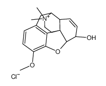 (4R,4aR,7S,7aR,12bS)-9-methoxy-3,3-dimethyl-2,4,4a,7,7a,13-hexahydro-1H-4,12-methanobenzofuro[3,2-e]isoquinoline-3-ium-7-ol,chloride Structure