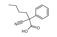 (+/-)-2-cyano-2-phenylhexanoic acid Structure