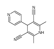 2,6-dimethyl-4-pyridin-4-yl-1,4-dihydropyridine-3,5-dicarbonitrile Structure