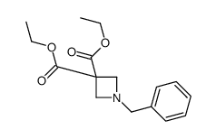 1-苄基氮杂丁烷-3,3-二羧酸二乙酯结构式