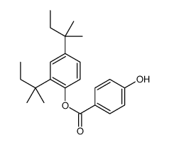 [2,4-bis(2-methylbutan-2-yl)phenyl] 4-hydroxybenzoate Structure