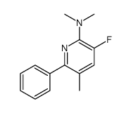 3-fluoro-N,N,5-trimethyl-6-phenylpyridin-2-amine Structure