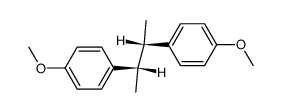 d,l-2,3-bis(4-methoxyphenyl)butane结构式