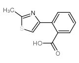 2-(2-甲基-4-噻唑基)苯甲酸结构式